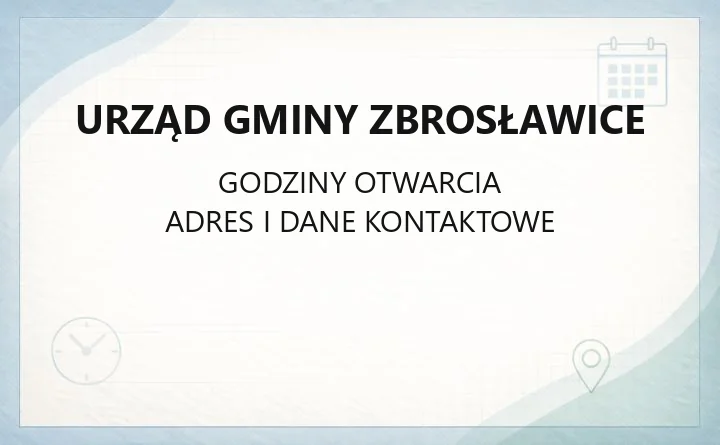 Urząd Gminy Zbrosławice - kontakt, wydziały, adres i telefony